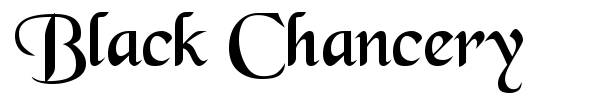 Шрифт Black Chancery