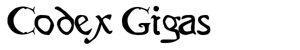 Шрифт Codex Gigas