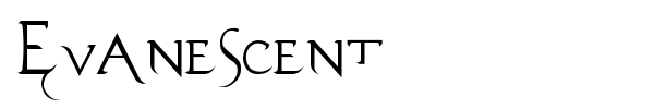 Шрифт Evanescent