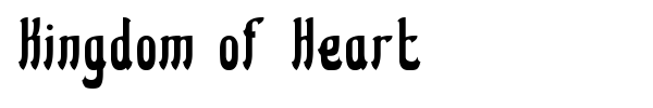 Шрифт Kingdom of Heart