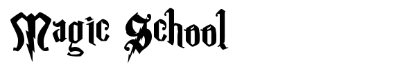 Шрифт Magic School