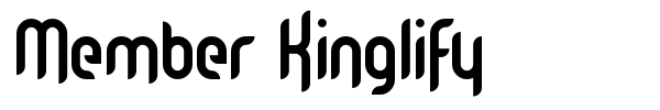 Шрифт Member Kinglify