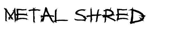 Шрифт Metal Shred