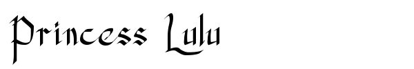 Шрифт Princess Lulu