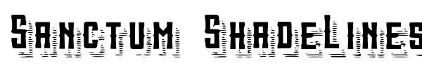 Шрифт Sanctum ShadeLines
