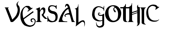 Шрифт Versal Gothic