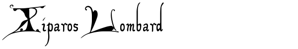 Шрифт Xiparos Lombard