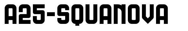 Шрифт A25-Squanova