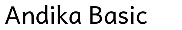 Шрифт Andika Basic