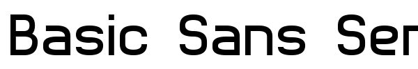 Шрифт Basic Sans Serif 7