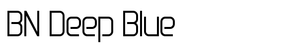 Шрифт BN Deep Blue