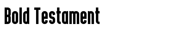 Шрифт Bold Testament