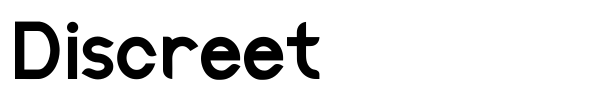 Discreet font preview