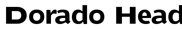 Шрифт Dorado Headline