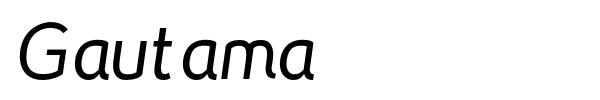 Gautama font preview