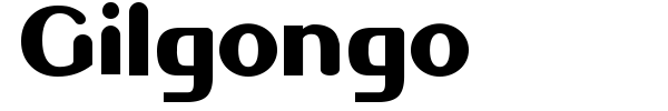 Шрифт Gilgongo