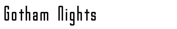 Шрифт Gotham Nights