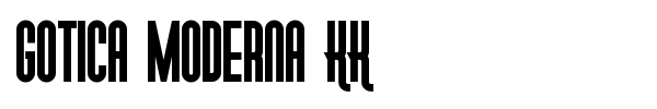 Шрифт Gotica Moderna KK