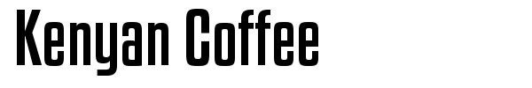 Шрифт Kenyan Coffee