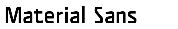 Шрифт Material Sans