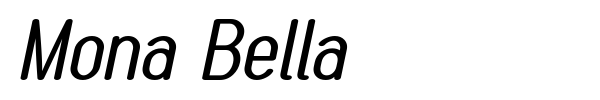 Шрифт Mona Bella