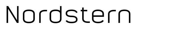 Nordstern font preview