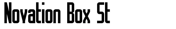 Шрифт Novation Box St