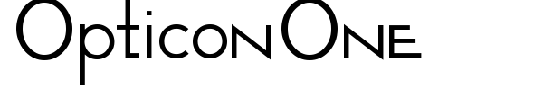 Шрифт Opticon One