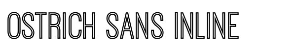 Шрифт Ostrich Sans Inline