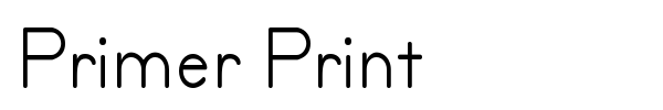 Шрифт Primer Print