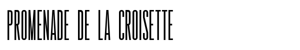 Шрифт Promenade de la Croisette