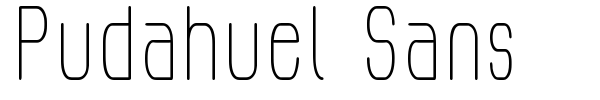 Шрифт Pudahuel Sans