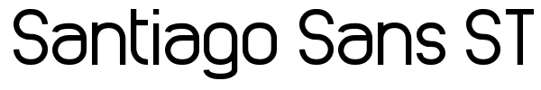 Шрифт Santiago Sans ST