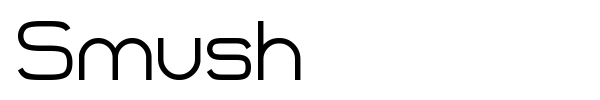Шрифт Smush