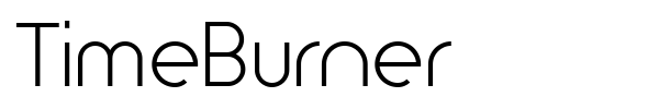 Шрифт TimeBurner