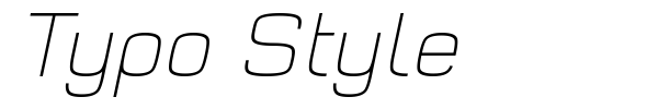 Шрифт Typo Style