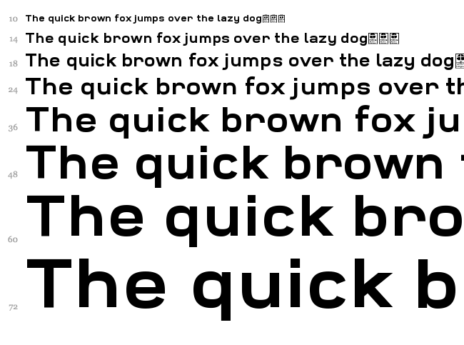 Widolte font waterfall