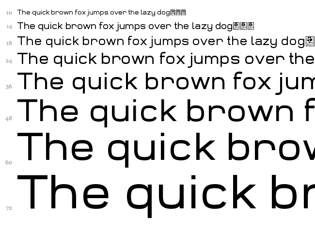 Widolte font waterfall