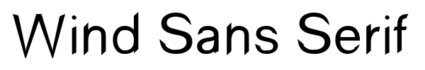 Шрифт Wind Sans Serif