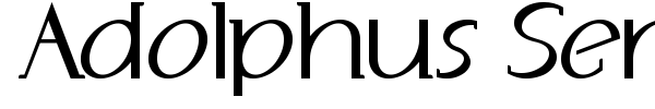 Шрифт Adolphus Serif