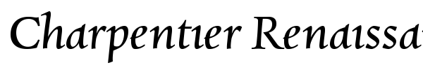 Charpentier Renaissance Pro font preview