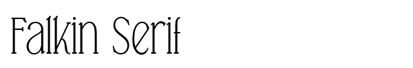 Шрифт Falkin Serif