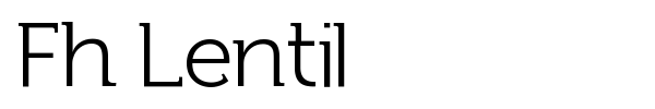 Шрифт Fh Lentil