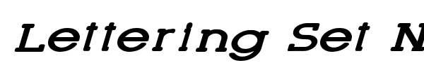 Lettering Set New font preview