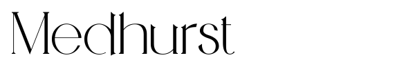 Medhurst font preview