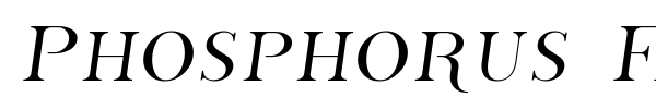 Шрифт Phosphorus Family