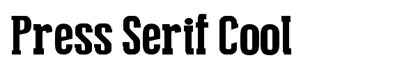 Шрифт Press Serif Cool