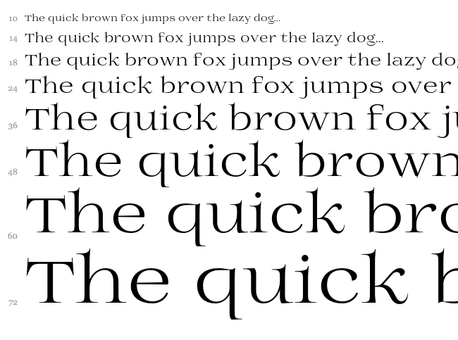 Prida01 font waterfall