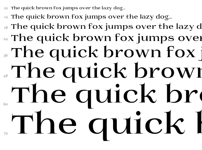 Prida01 font waterfall