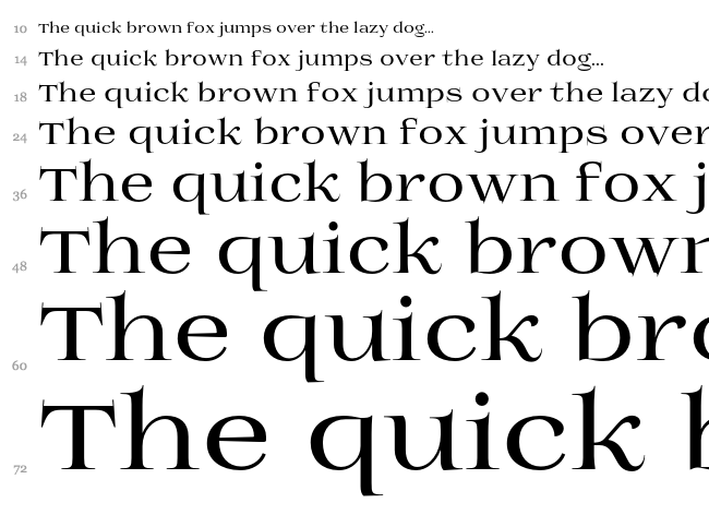 Prida01 font waterfall